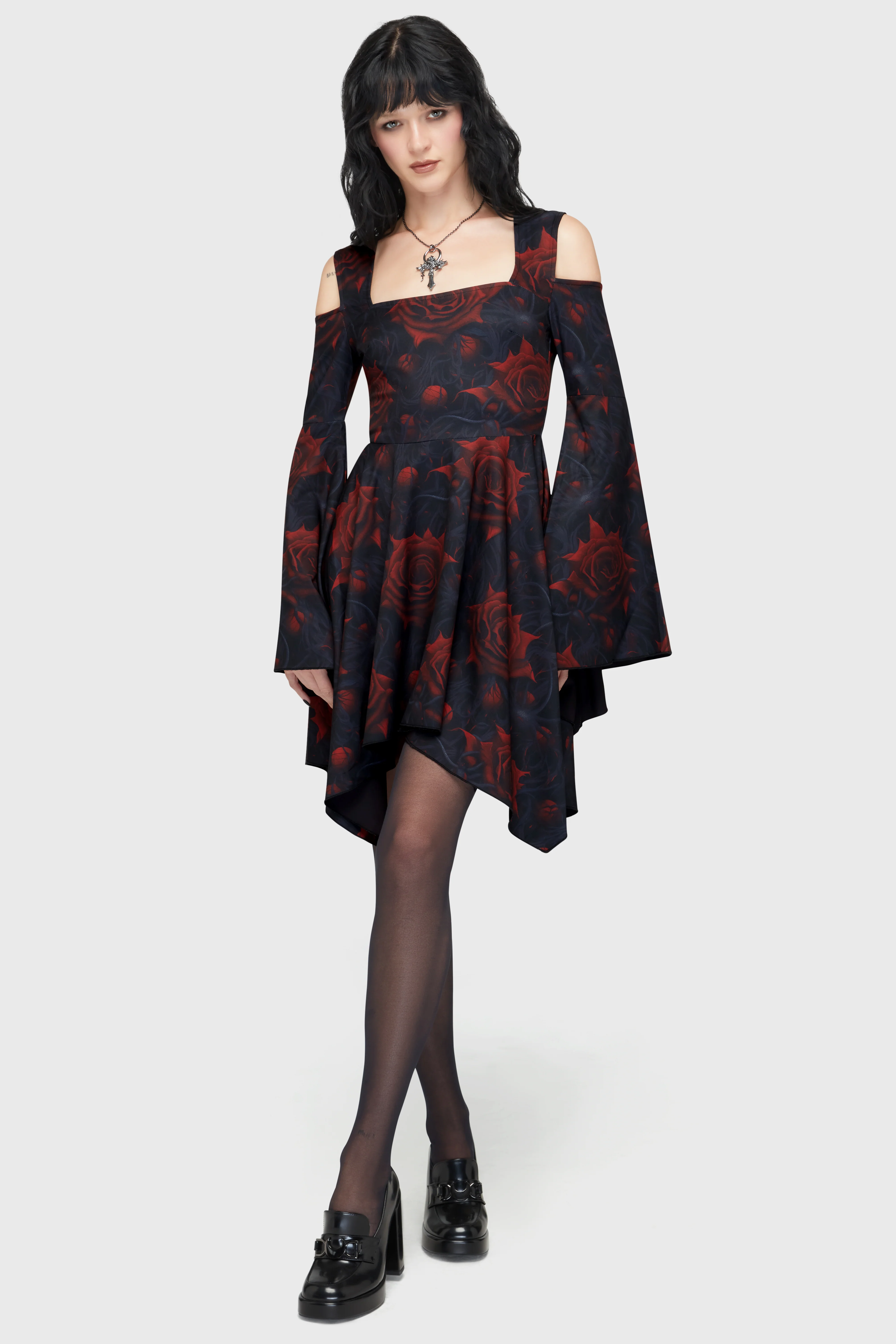 Blood Rose Mini Dress - Image 3